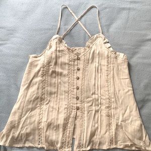 Miss Me flowy tank. Never Worn. Fits big.